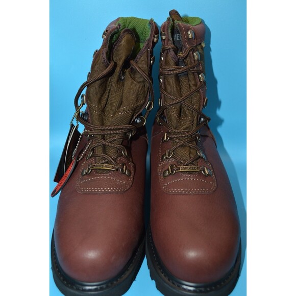Wolverine Men's Steel Toe Work Boots Sz 8 Gore-Tex Waterproof Brown Leather NEW - Picture 4 of 8